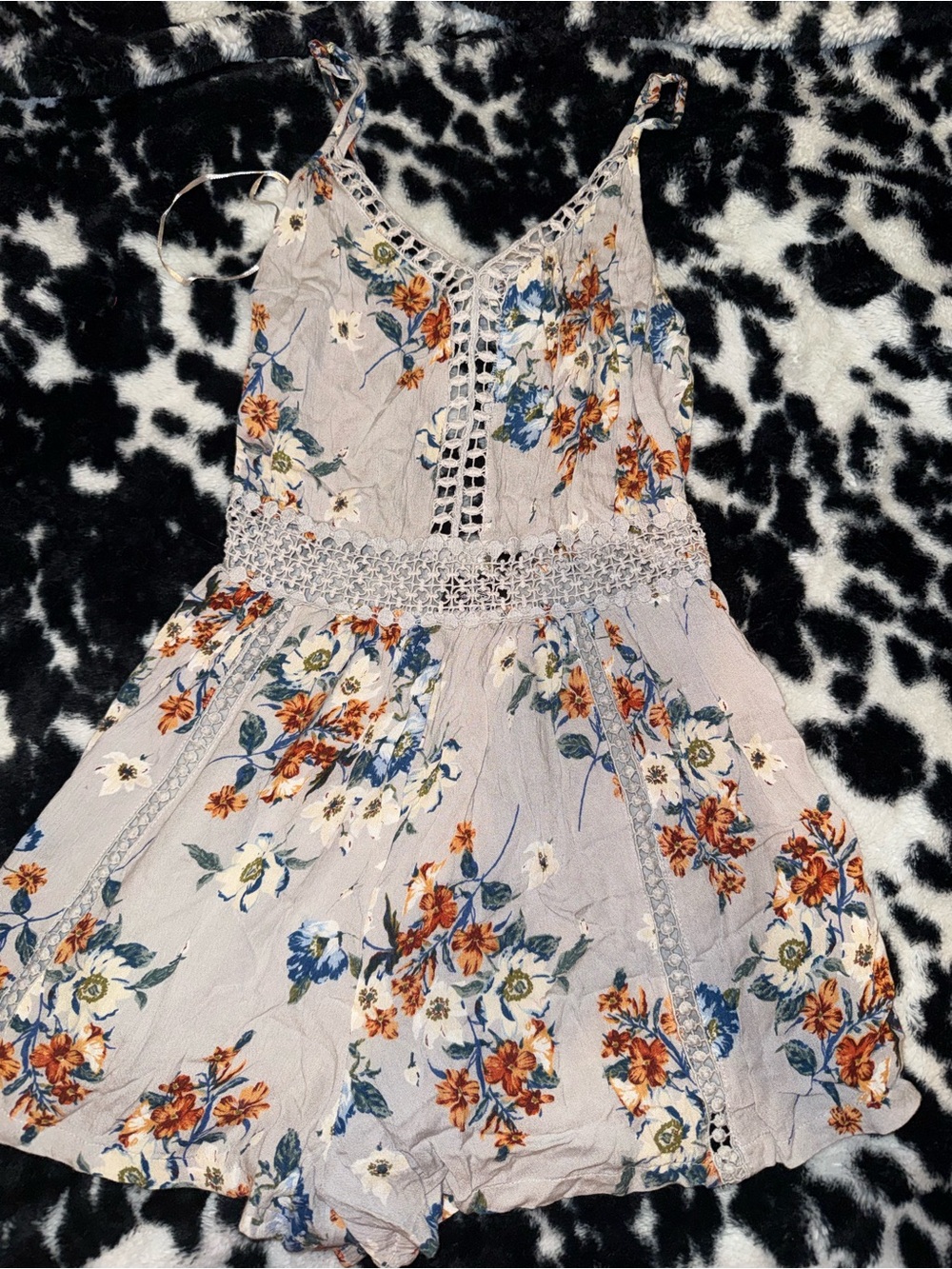 Women’s floral romper S